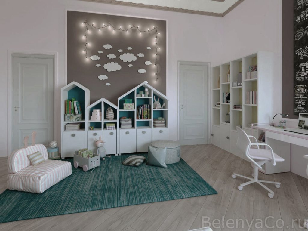 Детская комната в индивидуальном жилом доме