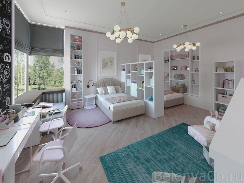 Детская комната в индивидуальном жилом доме