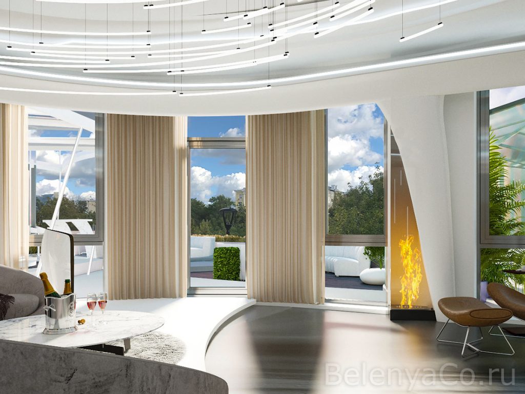 Двухуровневая квартира в ЖК Плотничный