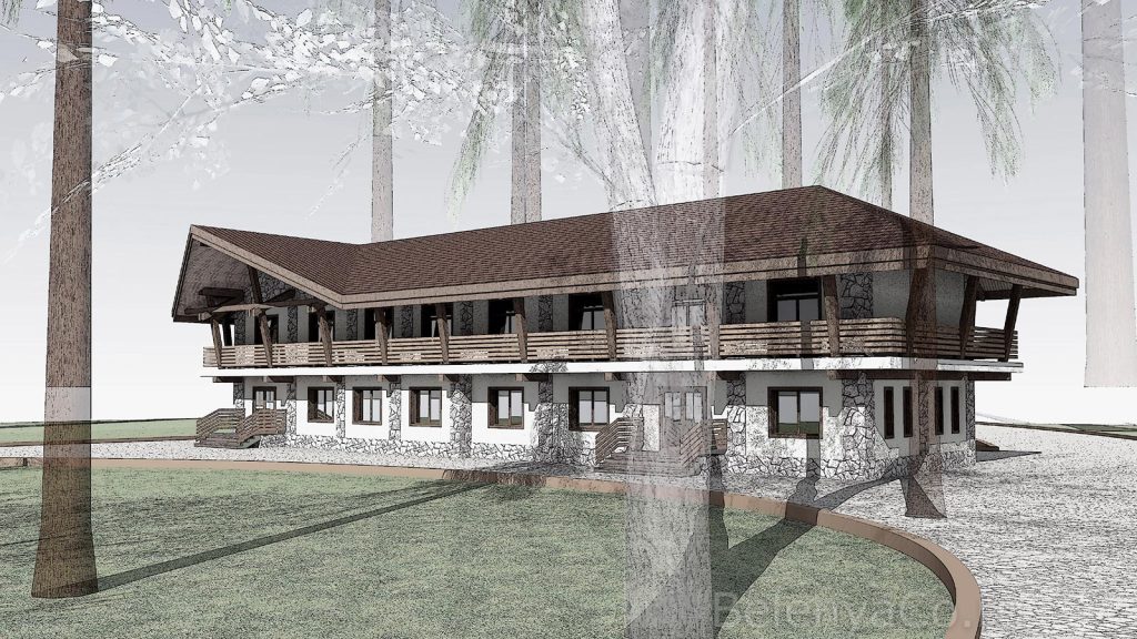 Гостиничный корпус c административными функциями на 20 человек в Карелии