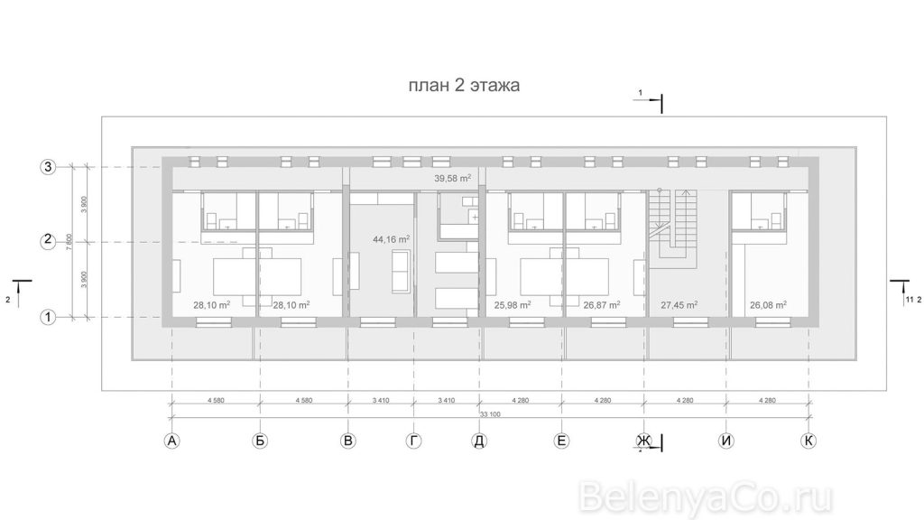 Гостиничный корпус c административными функциями на 20 человек в Карелии
