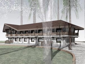 Гостиничный корпус c административными функциями на 20 человек в Карелии