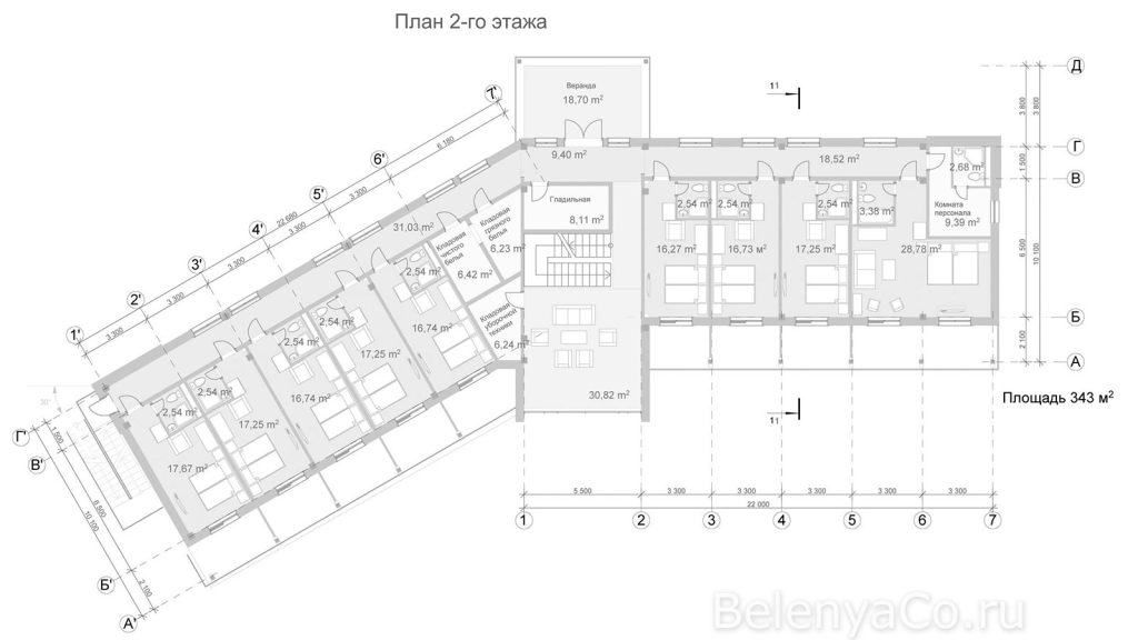 Гостиничный корпус на 32 человека в Карелии