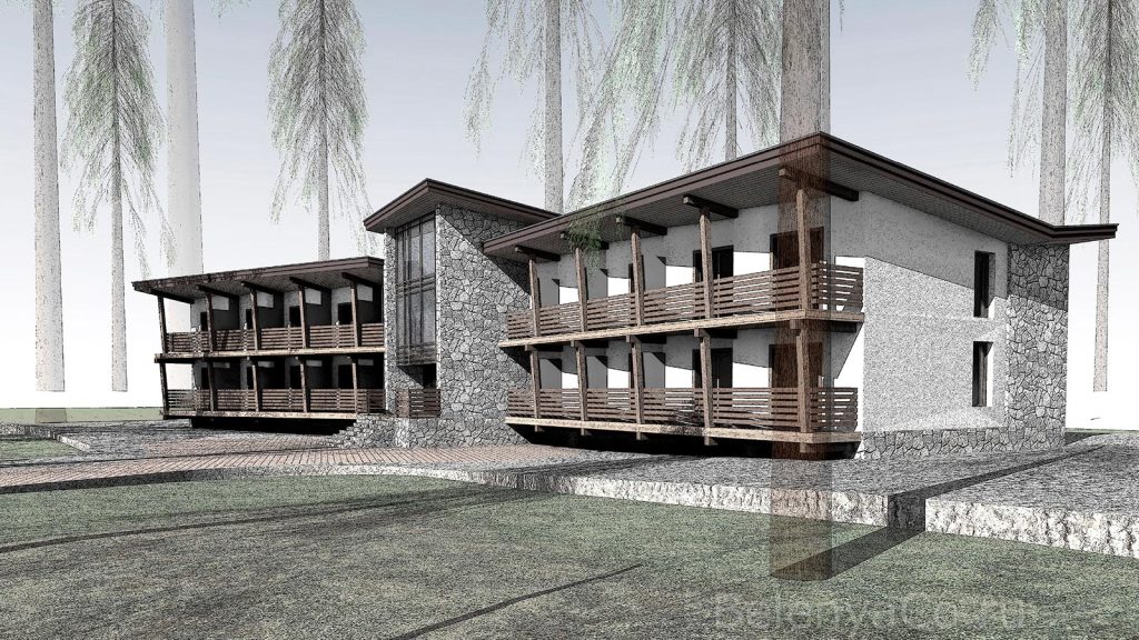 Гостиничный корпус на 32 человека в Карелии