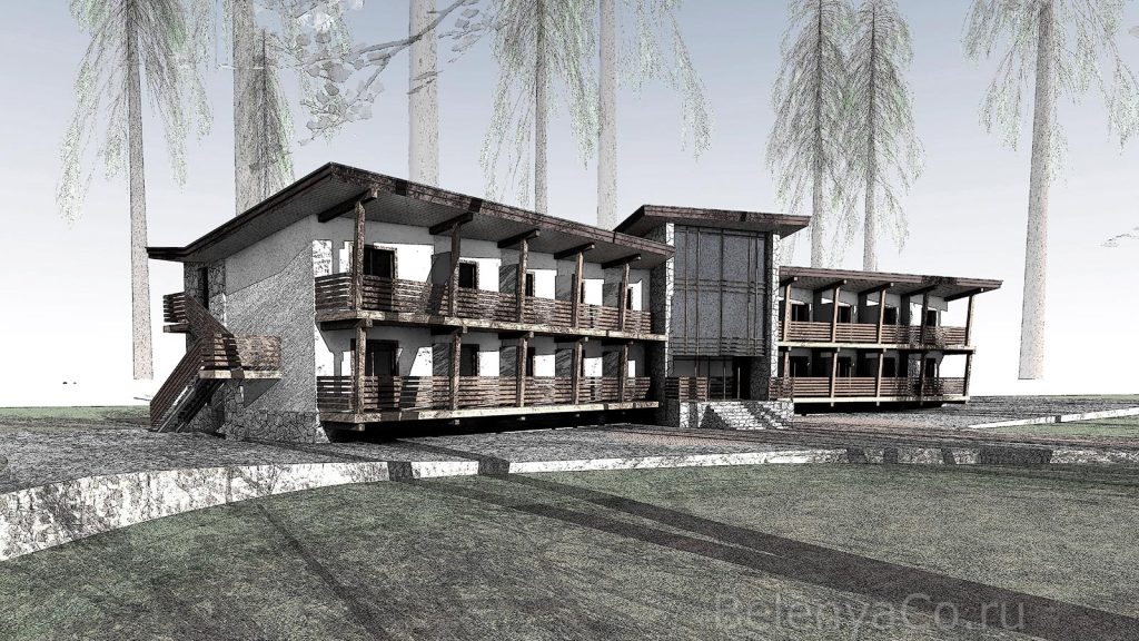 Гостиничный корпус на 32 человека в Карелии