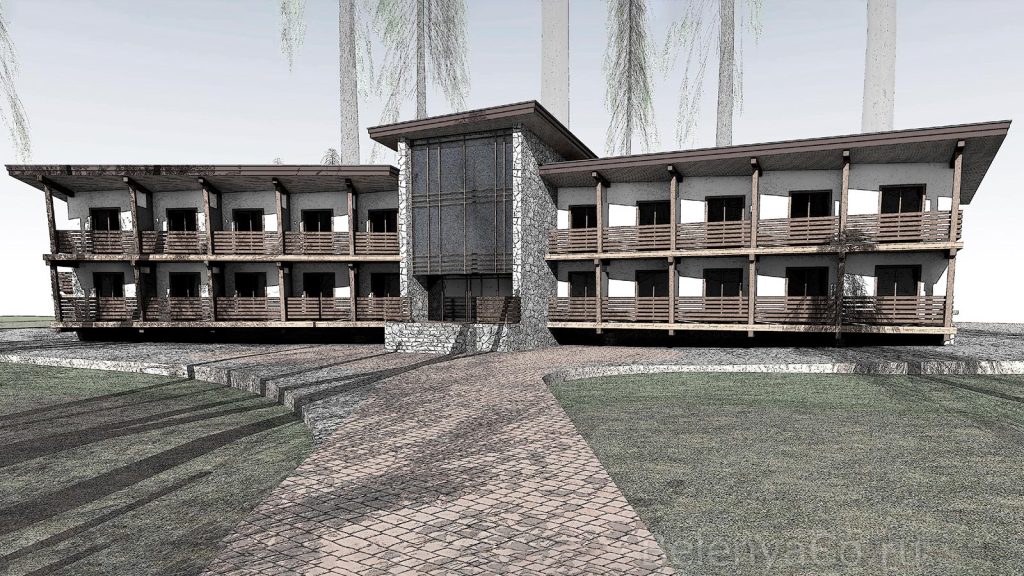 Гостиничный корпус на 32 человека в Карелии