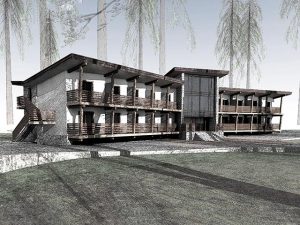 Гостиничный корпус на 32 человека в Карелии