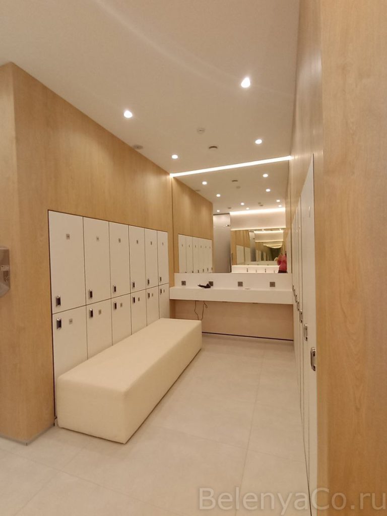 Проект раздевалок в составе фитнес-клуба Мультиспорт