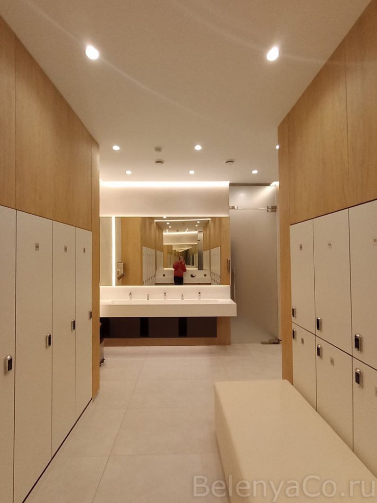 Проект раздевалок в составе фитнес-клуба Мультиспорт