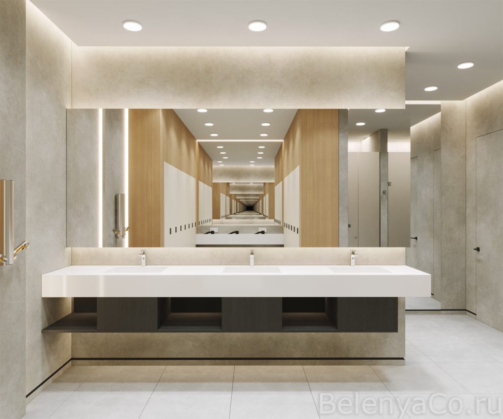 Проект раздевалок в составе фитнес-клуба Мультиспорт